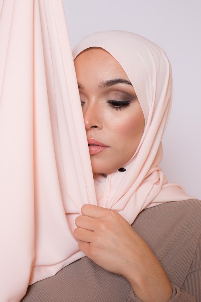 Hijab soie de médine nude boutique femme musulmane