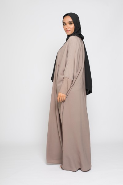 Taupe Saudi Abaya