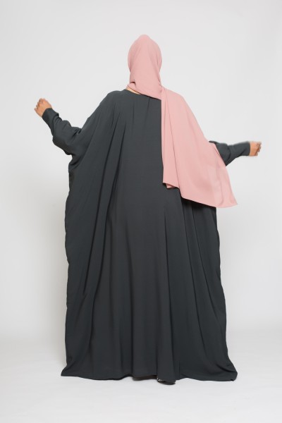Gray Saudi Abaya