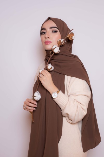 Choco medina silk hijab
