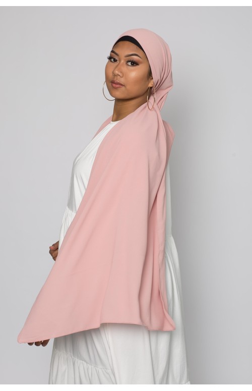 Hijab premium blush boutique femme musulmane moderne 