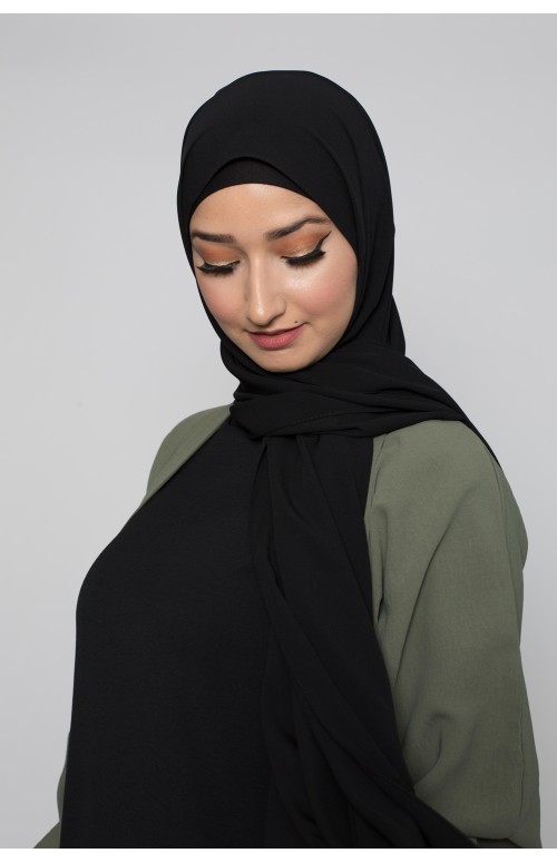 Hijab soie de médine taupe boutique femme musulmane