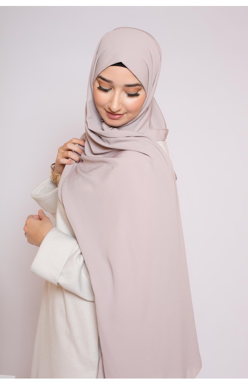 Hijab soie de médine crème
