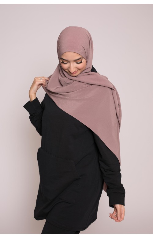 Hijab sedef krinkle écru