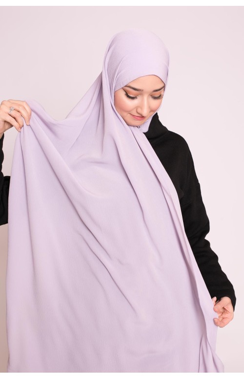 Hijab sedef krinkle lilas