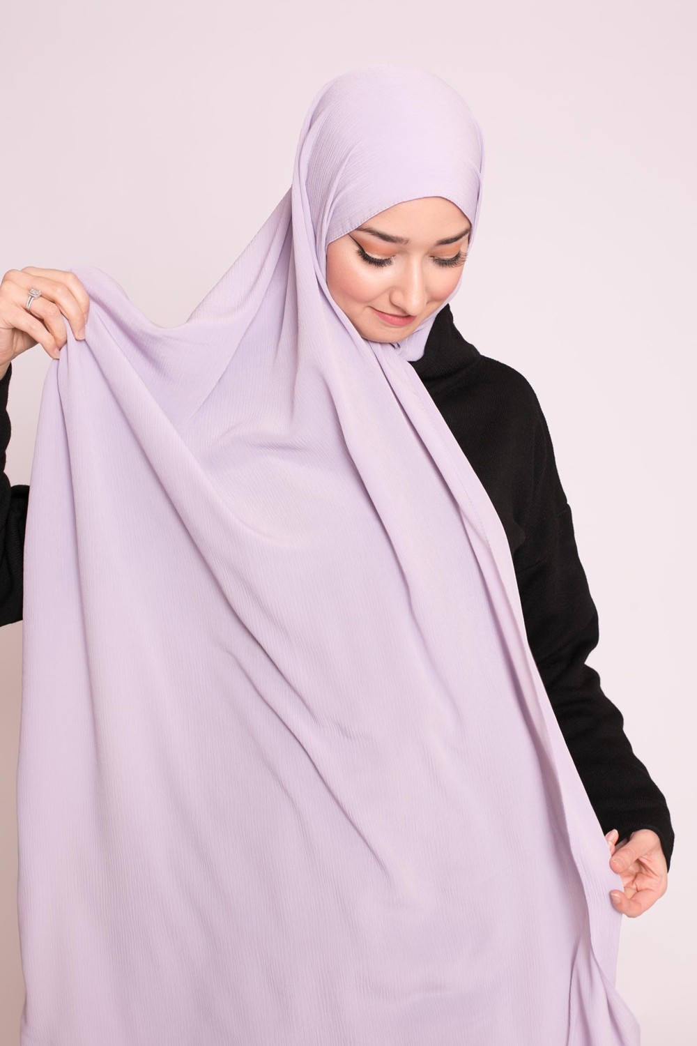 Hijab sedef krinkle lilas