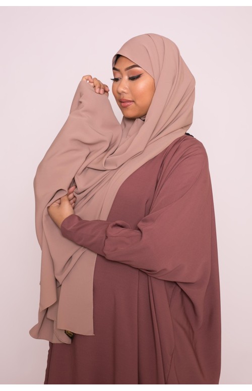 Hijab soie de médine capuccino boutique musulmane