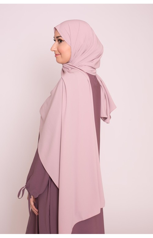 Hijab soie de médine lilas clair boutique femme musulmane