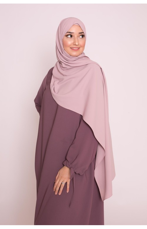 Hijab soie de médine lilas clair boutique femme musulmane