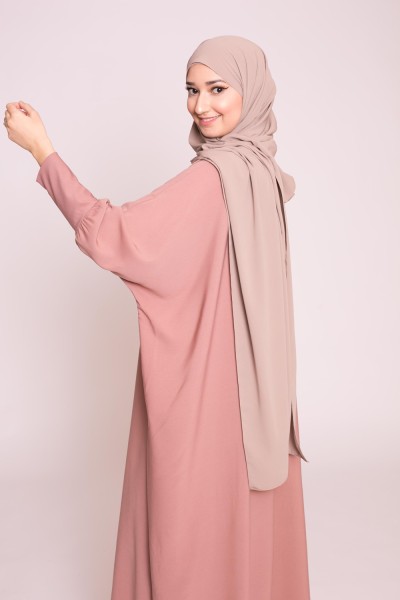 Saudi abaya old dark pink