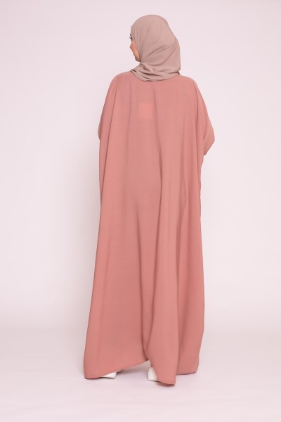 Saudi Abaya alt dunkelrosa