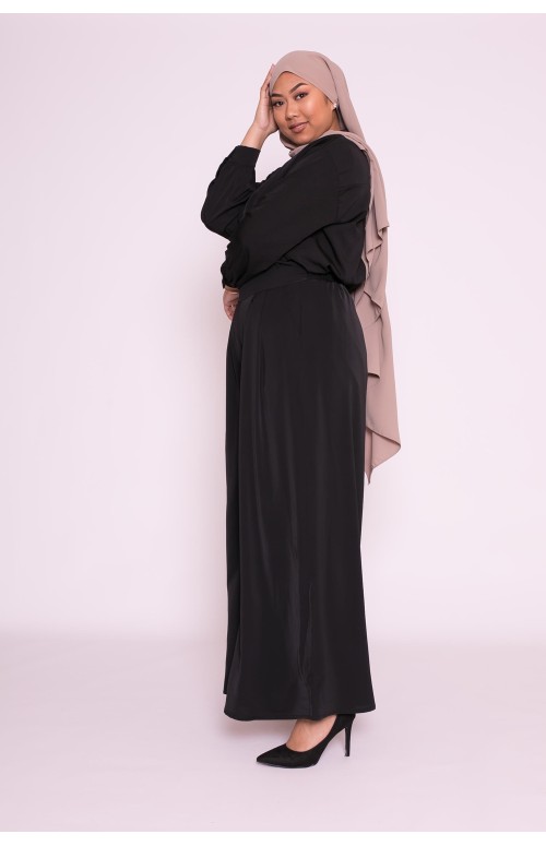Pantajupe noir pour femme collection modeste fashion 