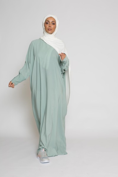 Arabia abaya verde agua