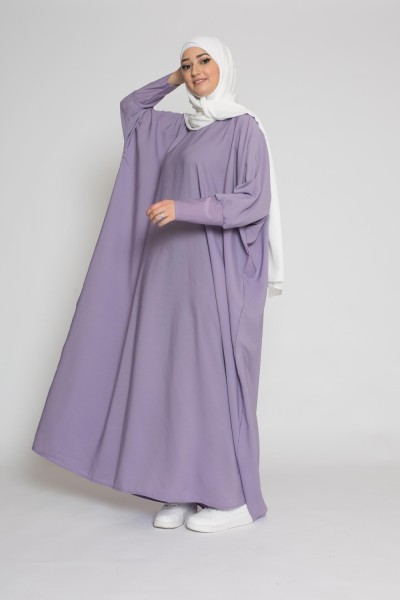 abaya saudí lila