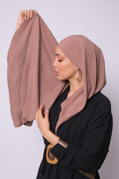 Chestnut medina silk hijab