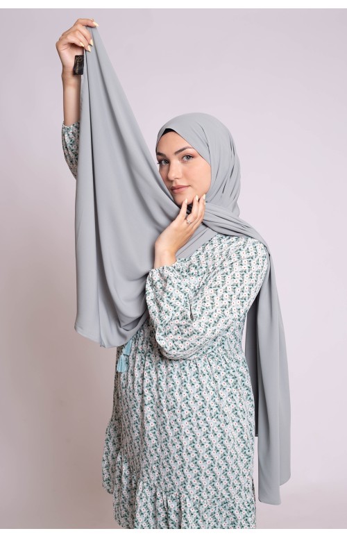 Hijab soie de médine vert amande boutique musulmane femme