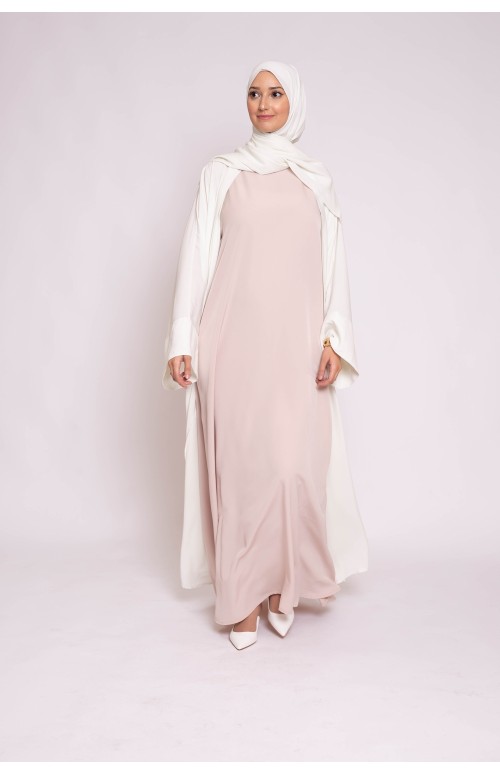 Robe sans manche nude création musulmane boutique femme musulmane moderne