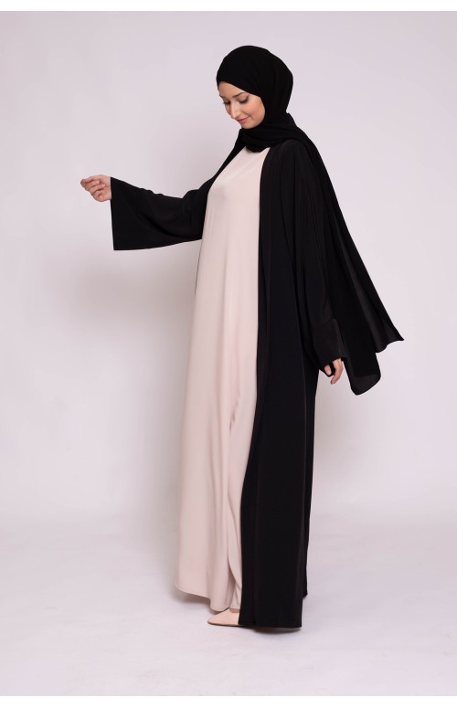 Ensemble kimono hijab noir boutique musulmane