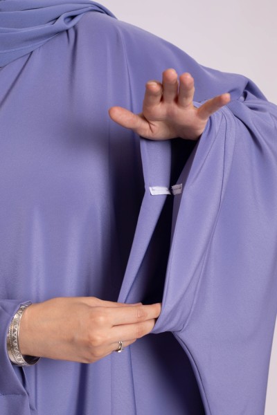 Abaya hijab kristal denim set