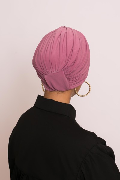 Turban croisé prune création pour femme pudique mode modeste fashion boutique hijab moderne
