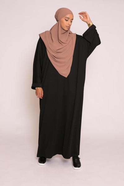 Schwarze übergroße Abaya