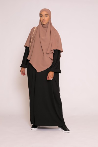 Black oversized abaya