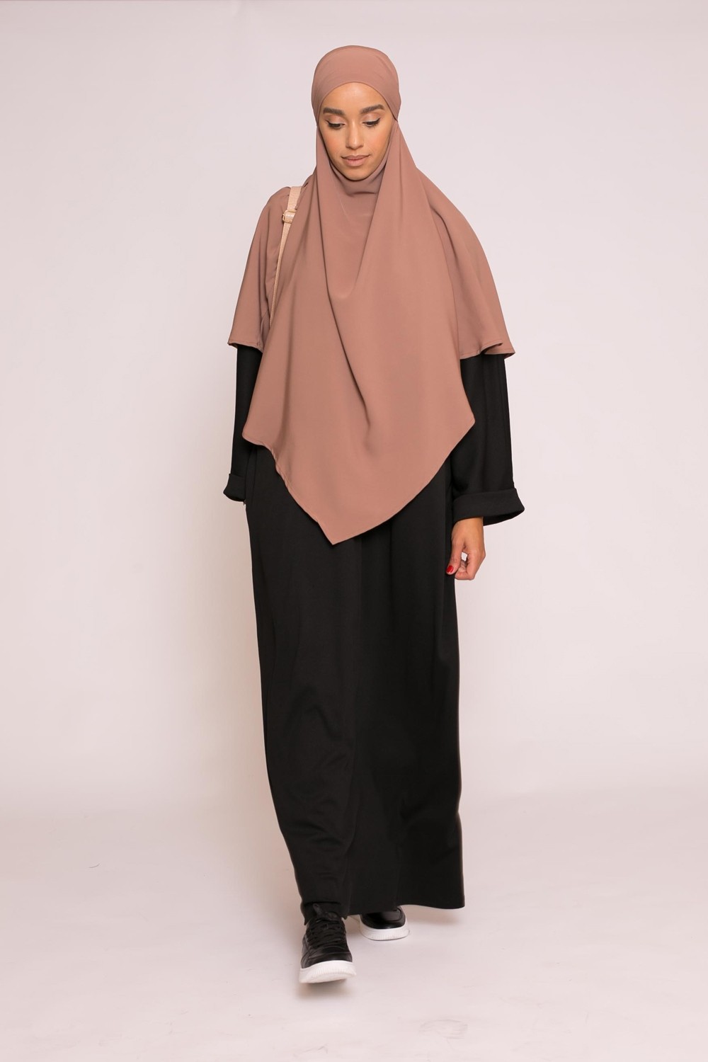 Abaya longue et large oversize noir vêtement mastour pour femme musulmane hijab shop