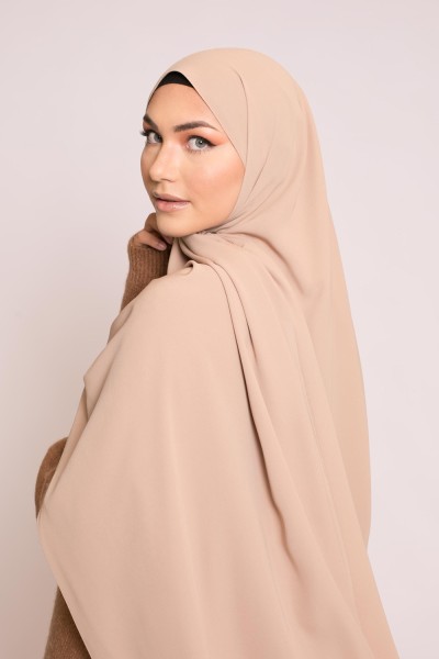 Beige medina silk hijab