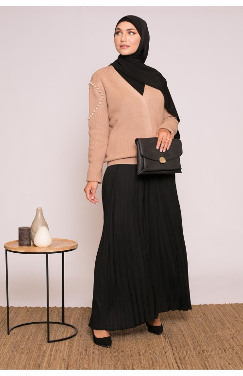 Gilet court perlé vêtement pour femme musulmane boutique hijab modeste fashion