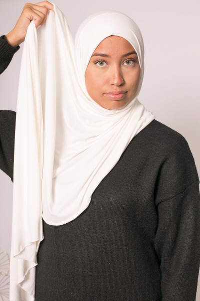Hijab-Jersey Lux Soft Off-White