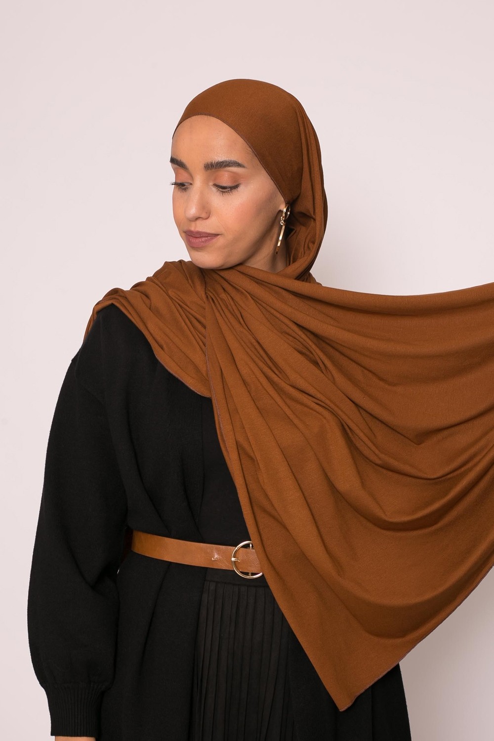 Hijab jersey lux soft mocha