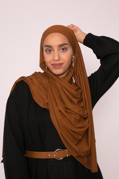 Hijab jersey lux soft moka