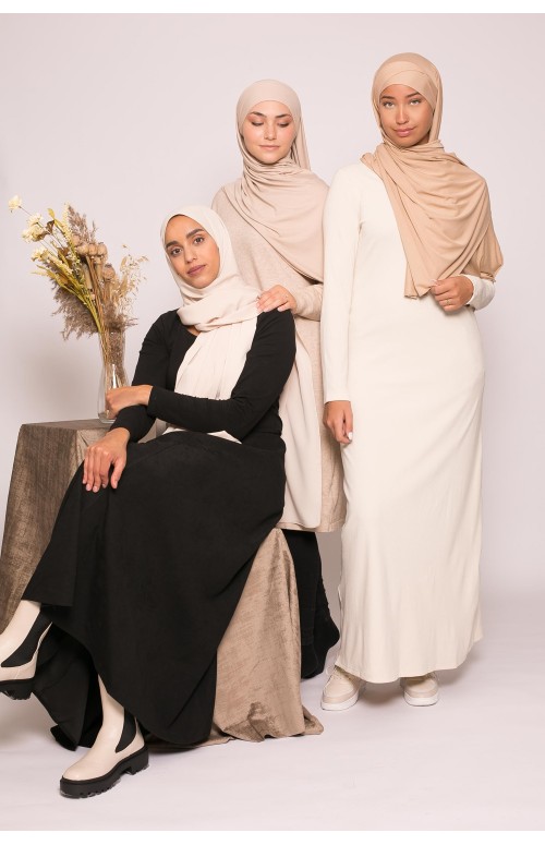 Jupe d'hiver évasée noir pour femme musulmane boutique modeste fashion
