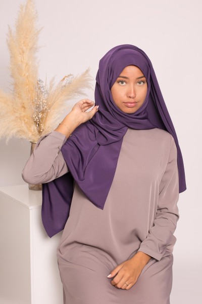 Hijab kristal purple boutique musulmane