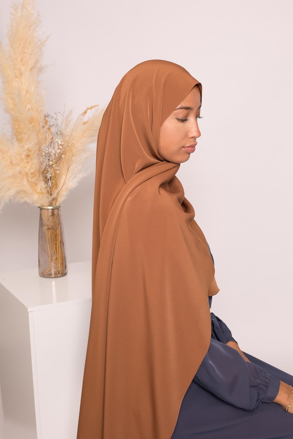 Hijab kristal camel boutique musulmane