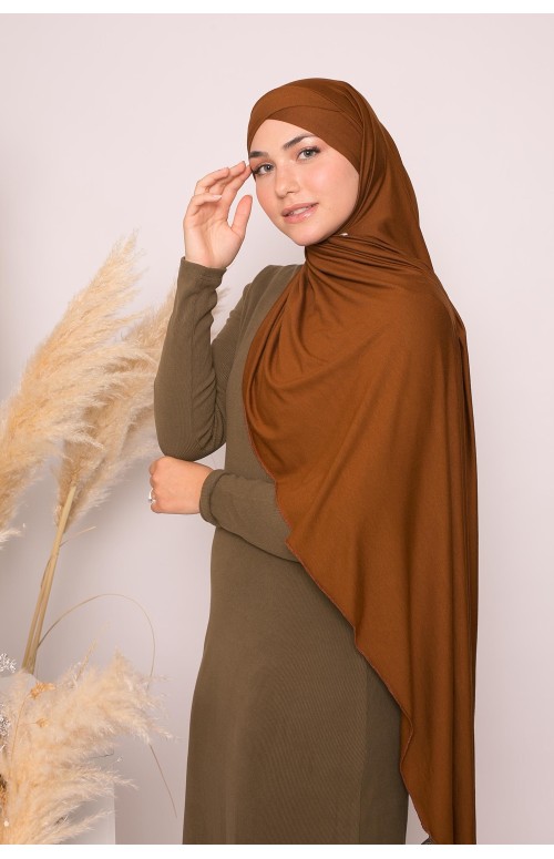 robe pull modeste d'hiver kaki vêtement pour femme musulmane 