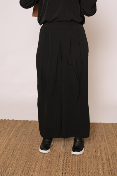 Ensemble kristal noir pantalon large et tunique boutique musulmane