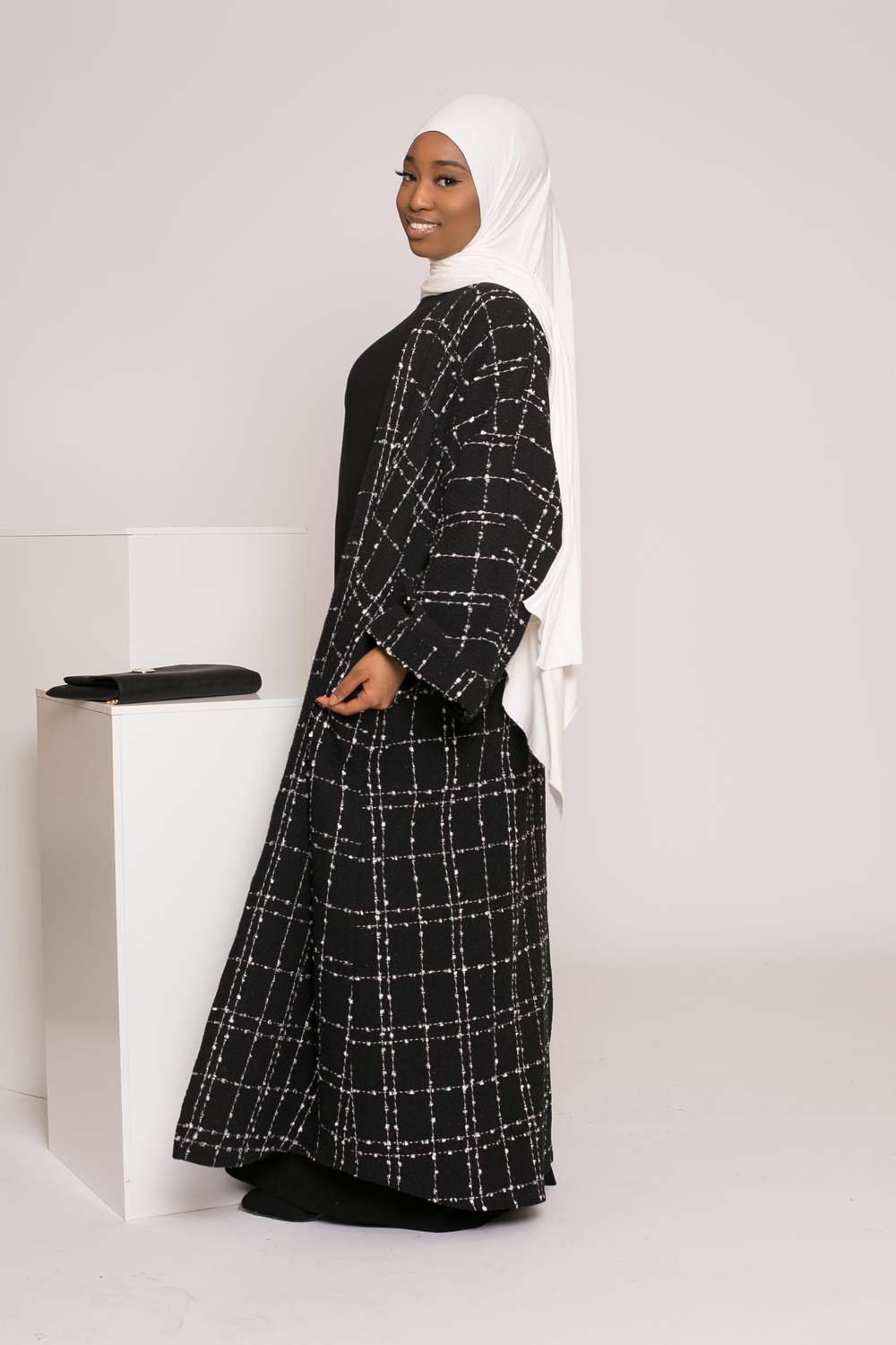 Manteau kimono création noir