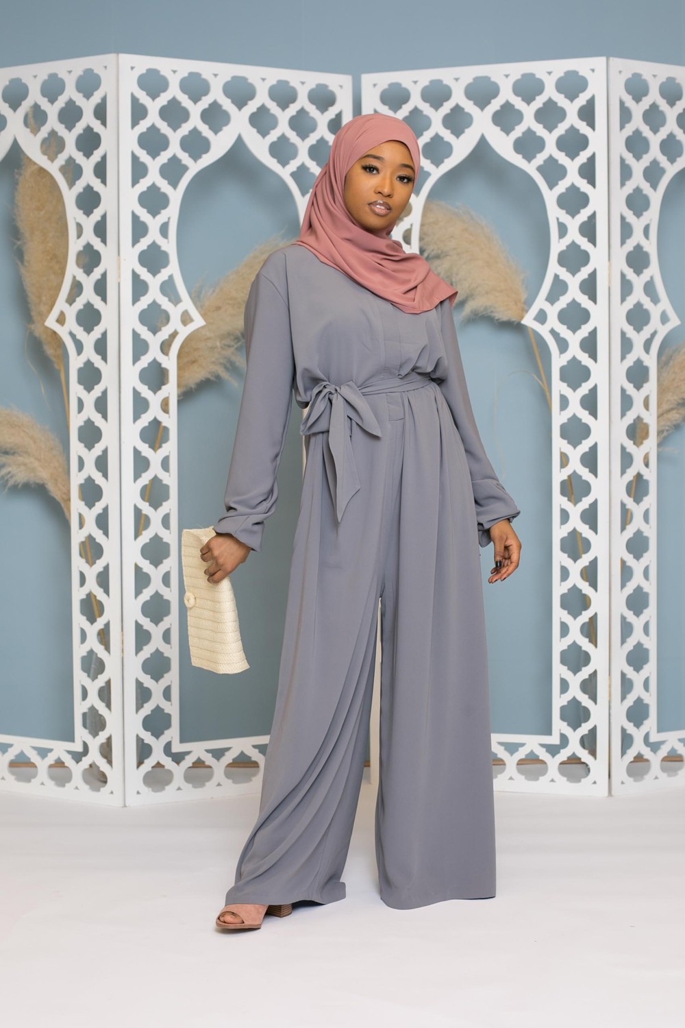 armonika Jumpsuit - Gray - Relaxed fit - Trendyol