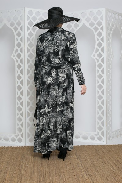 Robe chemise imprimé classe et chic pour femme musulmane boutique modeste moderne
