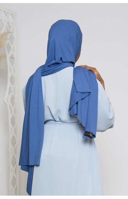 Hijab jersey lux soft denim boutique musulmane