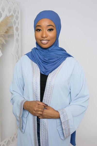 Hijab-Jersey, luxuriöser, weicher Denim