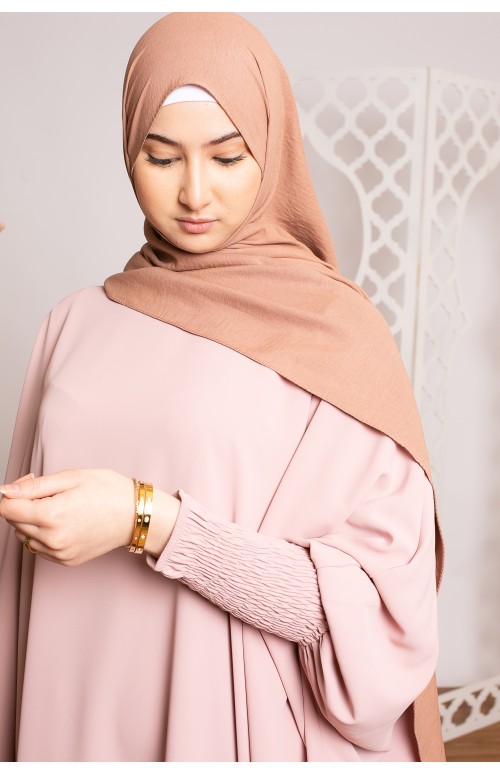 Hijab coton chataigne boutique musulmane