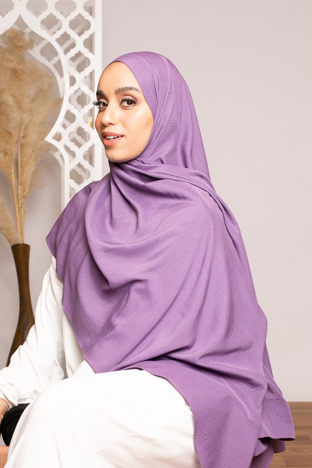 Hijab coton lavande nouvelle collection boutique musulmane