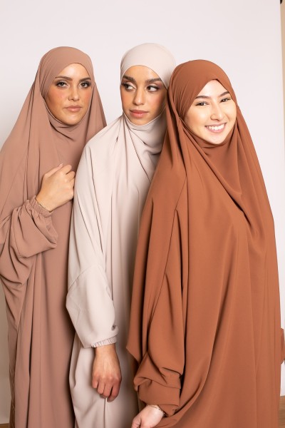 Jilbab médina égyptien beige boutique musulmane