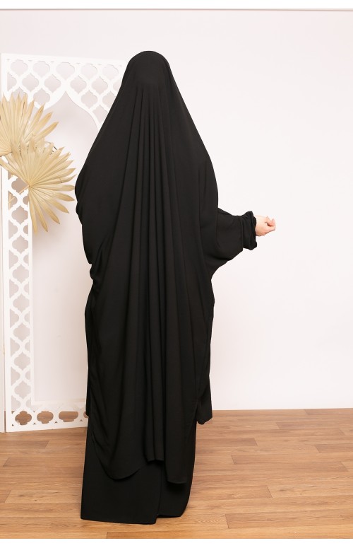 Jilbab médina égyptien noir boutique musulmane