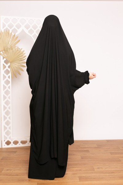 Jilbab médina égyptien noir boutique musulmane