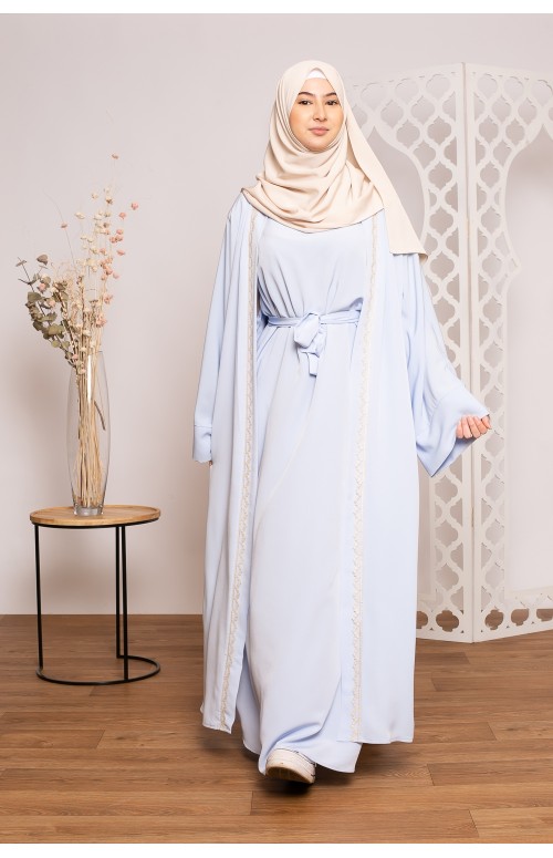 Robe sans manche bleu boutique hijab