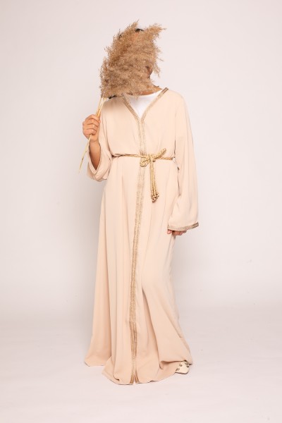 Robe caftan fille nude collection ramadan eid boutique musulmane pas cher