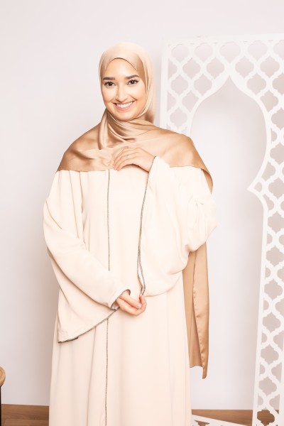Robe manche large nude boutique de vêtement pour femme musulmane